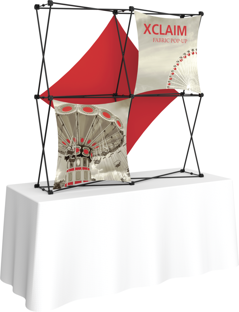 Xclaim 5ft Tabletop Fabric Popup Display Kit 03